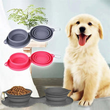 Load image into Gallery viewer, Foldable Double Feeding Bowl For Pets
